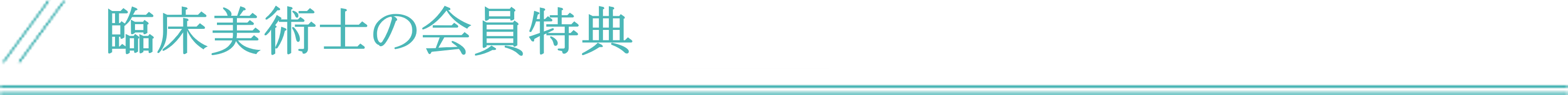 臨床美術士の会員特典
